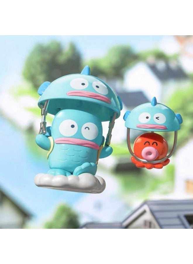 مجموعة سانريو هاف فيش مان الرومانسية اليومية، زينة يدوية في صندوق مفاجآت، ألعاب هدايا بالجم